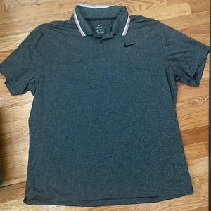 Nike grey and black polo